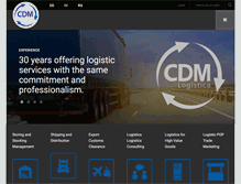 Tablet Screenshot of cdmlogistica.com.uy